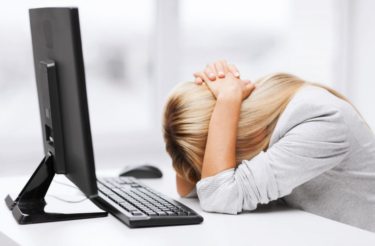 stressed woman